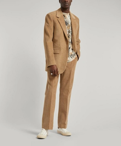 Shop Acne Studios Corduroy Suit Jacket In Camel Brown