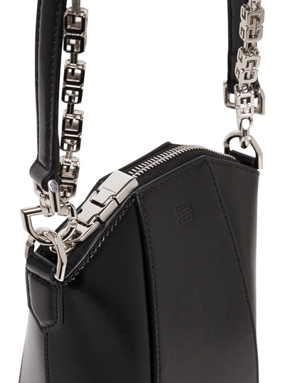 Shop Givenchy Antigona Vertical Crossbody Bag In Black Leather