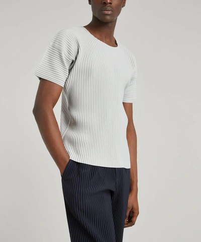 Shop Issey Miyake Wide Neck T-shirt In Grey