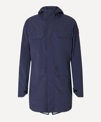 Shop Canada Goose Seawolf Hooded Shell Jacket In Admiral Navy