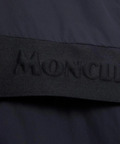 Shop Moncler Benoit Hooded Rain Jacket In Black