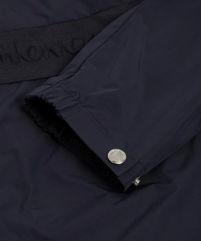 Shop Moncler Benoit Hooded Rain Jacket In Black
