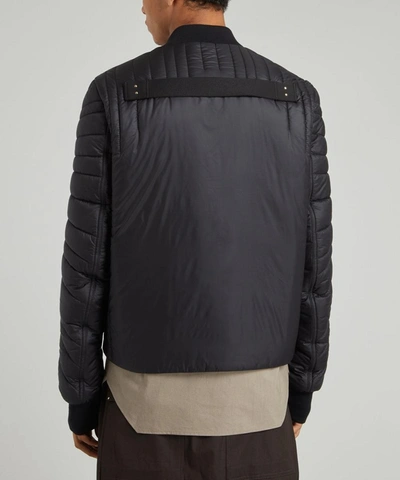 Shop Moncler Sunray Quilted Bomber Jacket In Black