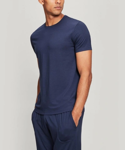 Shop Derek Rose Basel 1 Short-sleeve T-shirt In Navy