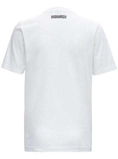 Shop Dsquared2 Jersey T-shirt With Print In White