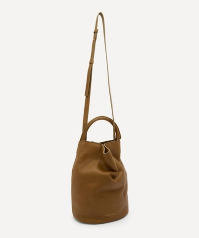 Shop Rejina Pyo Joni Leather Bucket Bag In Khaki