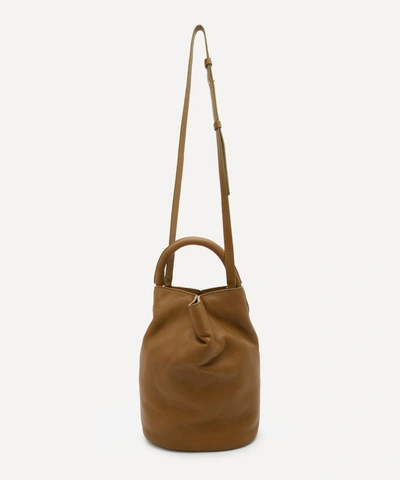 Shop Rejina Pyo Joni Leather Bucket Bag In Khaki