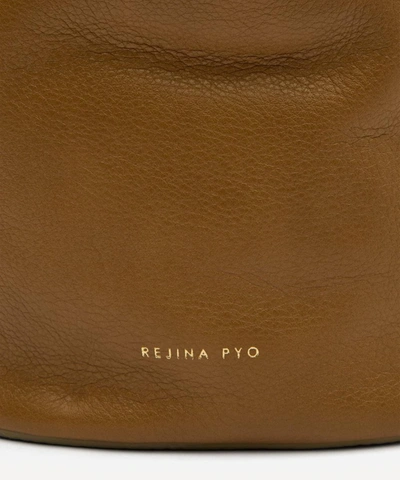 Shop Rejina Pyo Joni Leather Bucket Bag In Khaki