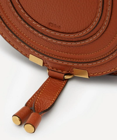 Shop Chloé Marcie Mini Leather Saddle Bag