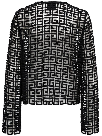 Shop Givenchy Perforated 4g Jacket In Black