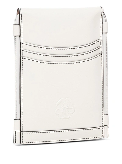 Shop Alexander Mcqueen The Curve Micro Crossbody Bag In White Leather