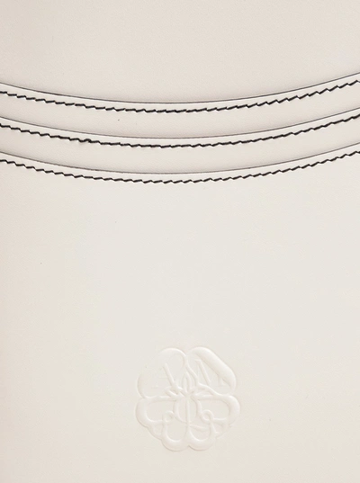 Shop Alexander Mcqueen The Curve Micro Crossbody Bag In White Leather