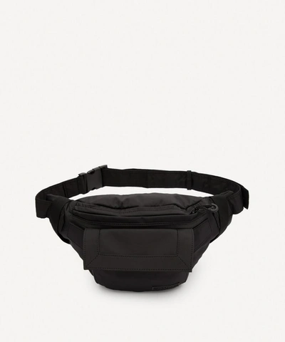 Shop Ganni Recycled Tech Fabric Belt Bag In Black