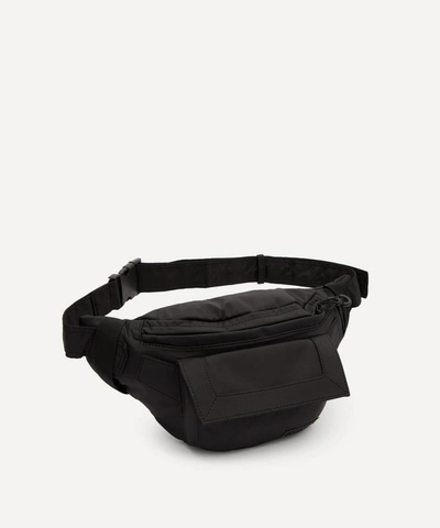 Shop Ganni Recycled Tech Fabric Belt Bag In Black