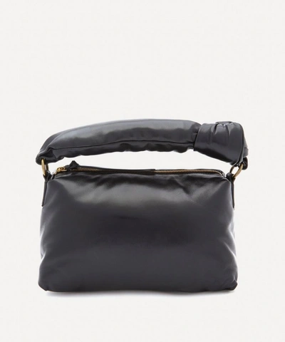 Shop Dries Van Noten Medium Padded Leather Handbag In Black