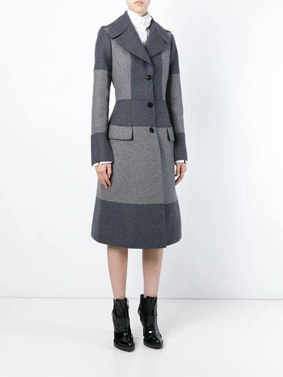 Shop Alexander Mcqueen Two-tone Evening Coat