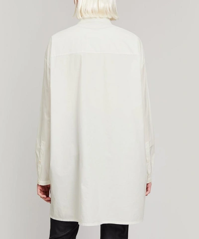 Shop Annette G Rtz Alanay Oversized Cotton-mix Shirt In White