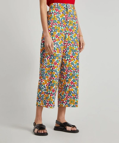 Shop Marni Floral Boyfriend Jeans In Lily White