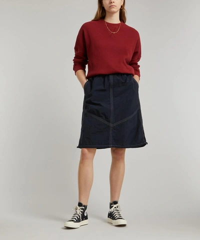 Shop Ymc You Must Create Almost Grown Waffle Knit Sweater In Red