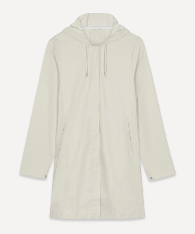 Shop Rains A-line Jacket In Off White