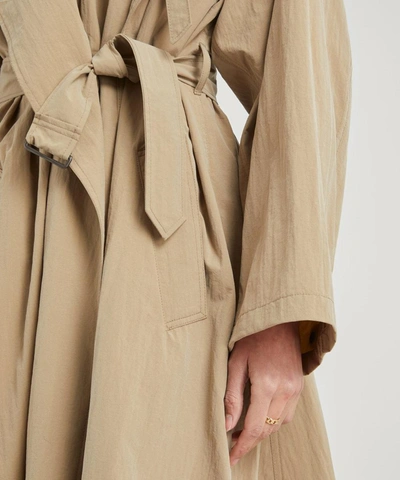 Shop Isabel Marant Coated Trench Coat In Beige