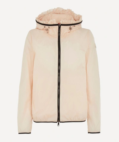 Shop Moncler Lait Nylon Waterproof Jacket In Pink