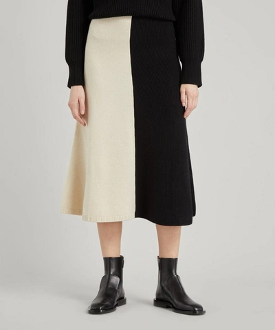 Shop Joseph Soft Wool Midi-skirt In Ivory