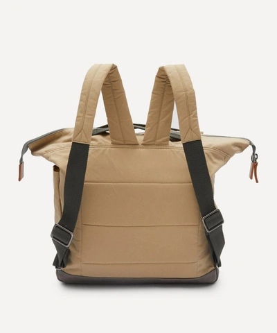 Shop Ally Capellino Frank Large Waxed Cotton Backpack In Putty