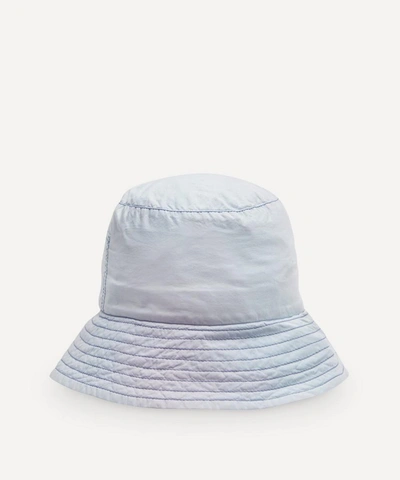 Shop Acne Studios Tie-dye Cotton Bucket Hat In Powder Blue/lilac