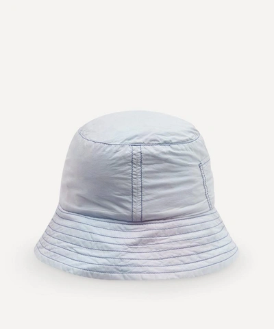 Shop Acne Studios Tie-dye Cotton Bucket Hat In Powder Blue/lilac