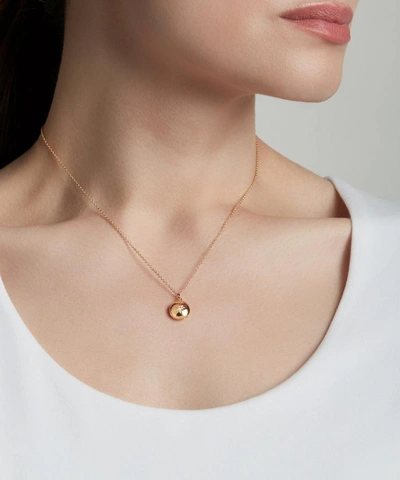 Astley Clarke Mini Biography Locket Necklace In Gold