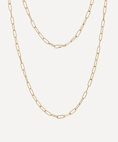 Shop Annoushka 14ct Gold Mini Short Cable Chain Necklace