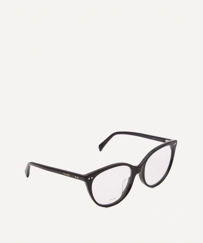 Shop Celine Cat-eye Optical Glasses In Black