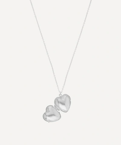 Shop Alex Monroe Silver Victoriana Keepsake Heart Locket Necklace