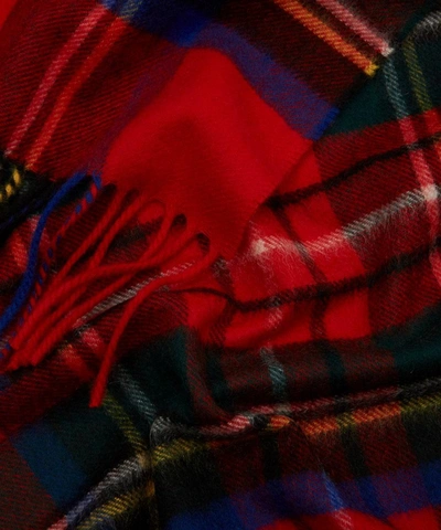 Shop Johnstons Of Elgin Cashmere Tartan Scarf In Royal Stewart