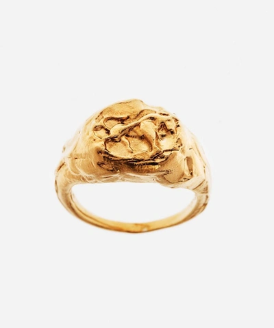 Shop Alighieri Gold-plated The Taurus Signet Ring