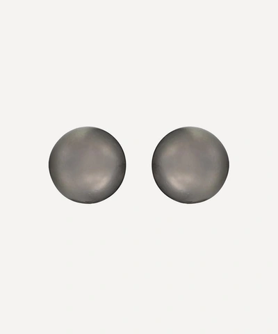 Kojis 18ct White Gold Tahitian Pearl Stud Earrings In White Gold