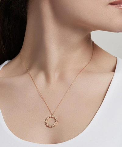 Shop Astley Clarke Gold Icon Scala Diamond Cirque Pendant Necklace