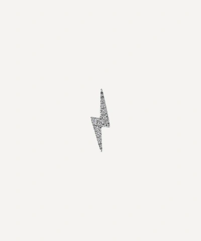 MARIA TASH MARIA TASH 18CT 11MM DIAMOND LIGHTNING BOLT THREADED STUD EARRING 000608762
