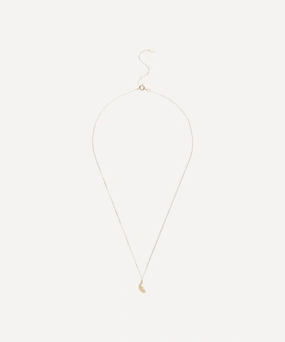 Shop Alex Monroe Gold Teeny Tiny Plume Feather Necklace