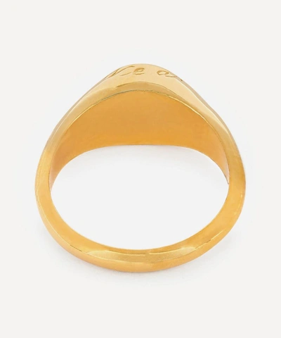 Shop Alex Monroe Gold-plated Pearl Birthstone Ring