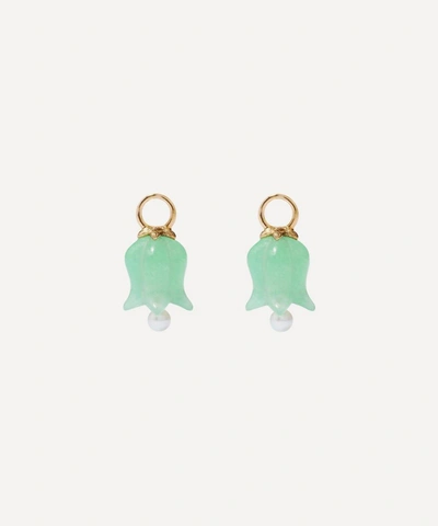 Shop Annoushka 18ct Gold Jade And Pearl Tulip Earring Drops