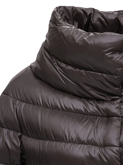 Herno Aminta Short Down Jacket In Grey Nylon In Grey