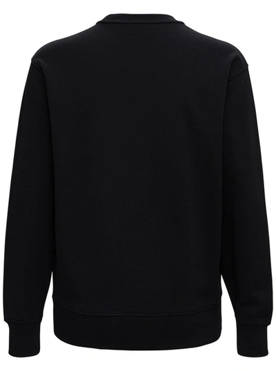 Shop Kenzo Black Jersey Sweatshirt With Logo Patch