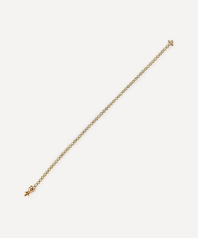 Shop Kojis 1ct Diamond Line Bracelet In Gold
