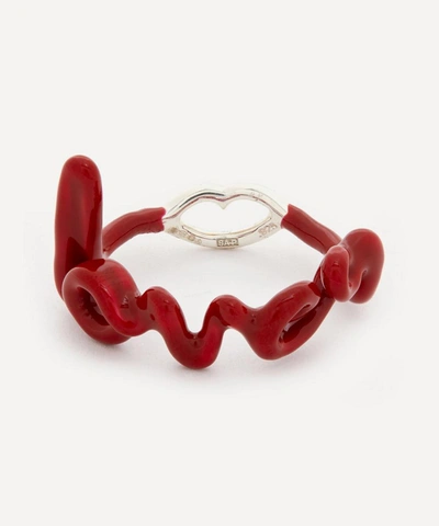 Shop Solange Azagury-partridge Lover Hotscripts Ring In Classic Red