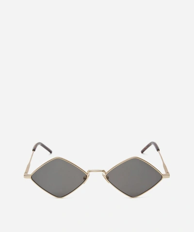 Shop Saint Laurent Lisa Geometric Sunglasses In Gold