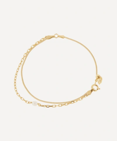 Shop Maria Black Gold-plated Cantare Double Chain Bracelet