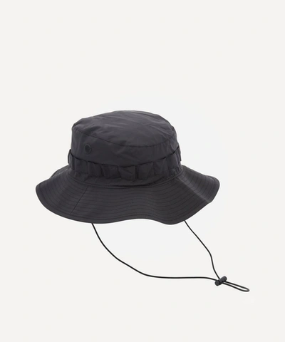 Shop Acne Studios Logo Plaque Bucket Hat In Black