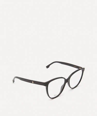 Shop Dior Etoile3 Large Acetate Optical Glasses In Black